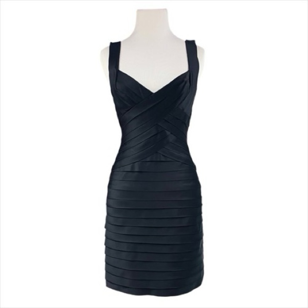 BCBGMaxAzria Shari Black Cocktail Dress